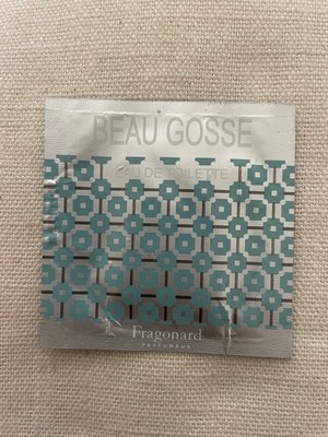 Fragonard Men's Eau de Toilette Wipe Sample ''Beau Gosse''