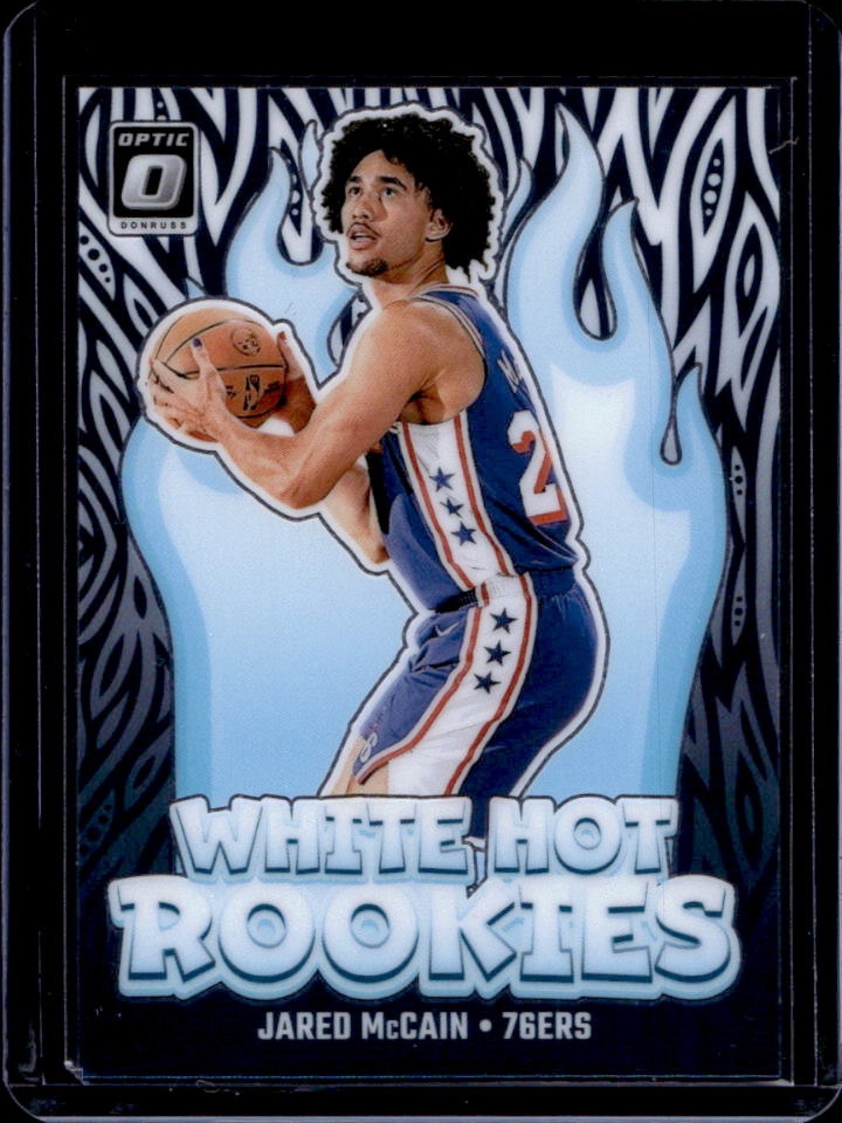 2024-25 Donruss Optic Jared McCain White Hot Rookies Rookie RC #2 76ers