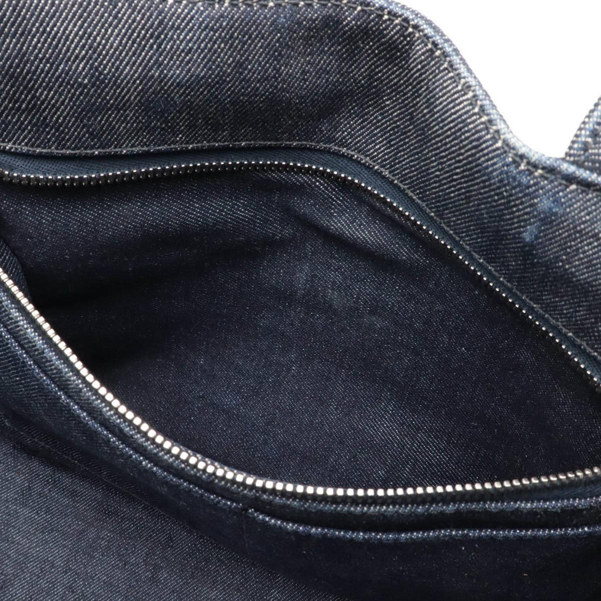 PRADA CANAPA Tote Bag 2WAY Shoulder Bag Denim Bijou Studs BLEU Indigo  from  Bou thumbnail 7