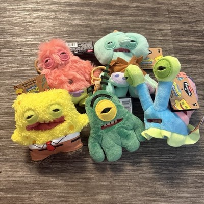 Zuru Fuggler X SpongeBob SquarePants Keychain Full Set Of 5 Keyring