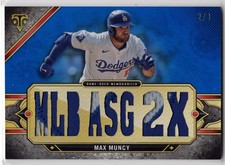 2024 Topps Triple Threads Max Muncy #TTR-MMU1 GU Blue Patch /3 SSP
