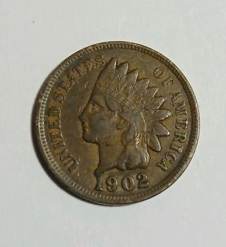 1902 INDIAN HEAD CENT FINE (Full Liberty) 1C Copper
