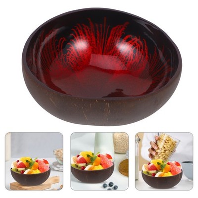 HOME INFINIX Handcrafted Coconut Bowl With Dog Face Design – Eco-Friendly For Kids, Pets, Snacks & Smoothies - View #8