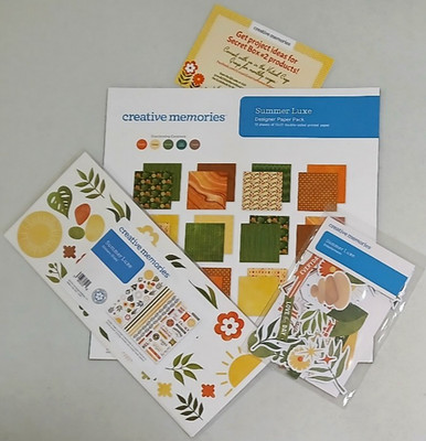 Creative Memories 2026 Secret Box #2 (3pk) 12x12 Paper,Stickers,etc/Summer Luxe