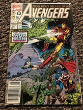 The Avengers #327 Newsstand Variant (Marvel Comics December 1990) Mark Jewelers!