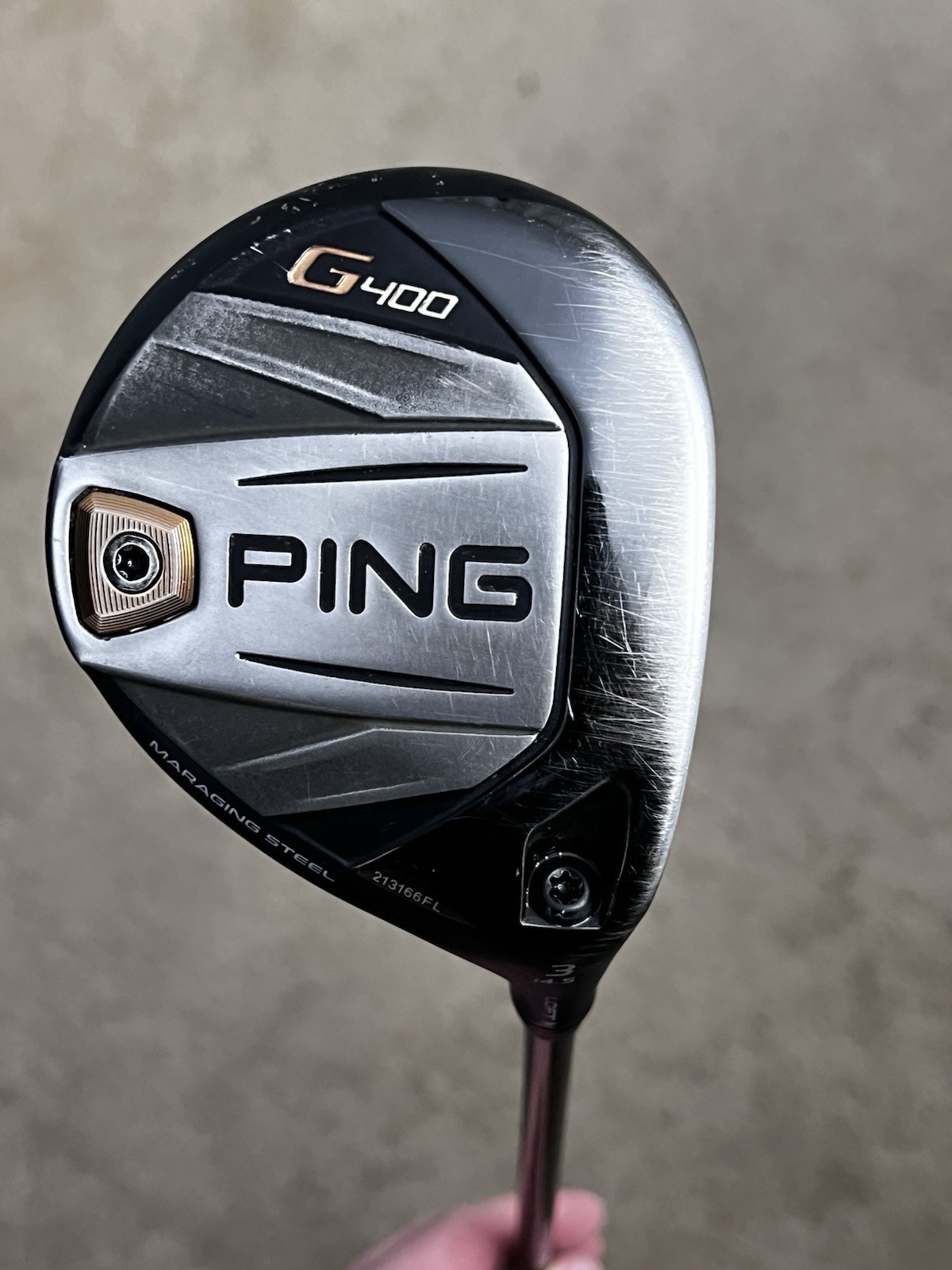 Ping G400 3-Wood Fairway Golf Club 14.5° w/ Tour 75 X shaft