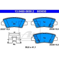 ATE BremsbeläGe BremsklöTze Hinten FüR Hyundai I10 BA IA 1.0 Tucson TLE 1.6 Gdi