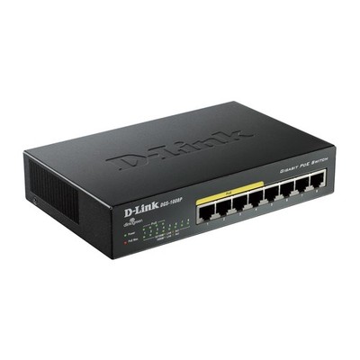 D-Link DGS-1008P Switch - 8Port Gigabit Unmanaged Desktop with 4 PoE Ports RTL
