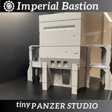 3dprinted grimdark Bastion terrain for scifi tabletop wargaming 28mm scale
