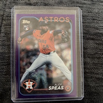 2024 Topps Update Series #US222 Alex Speas RC purple Foilboard #/799