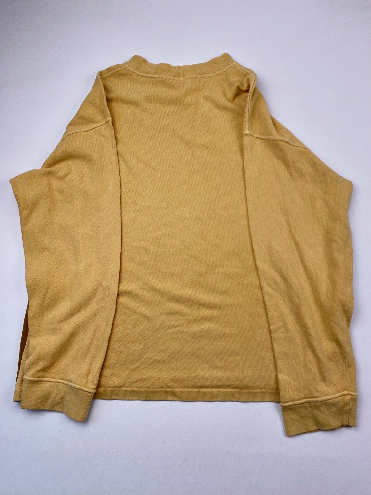 Stone Island Vintage 1996 Crew Neck Yellow Jumper - Size: XL thumbnail 4