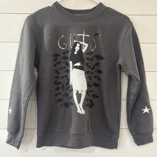 Olivia Rodrigo GUTS Long Sleeve Graphic Crewneck Sweatshirt Kids Small Gray