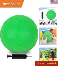 Inflatable Playground Ball, 8.5 Inch Dodgeballs Kickballs with Air Pump, for ...
