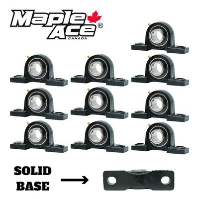 UCP204-12 Pillow Block Bearing 3/4'' Bore, 2-Bolt, Self-Aligning Solid Base Qty10