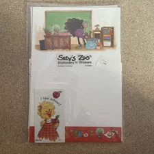 Suzys Zoo Vintage Stationery  Set With Stickers New Suzy’s