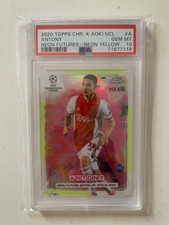 2020-21 Topps Chrome X Steve Aoki UEFA Champions League Neon Future Soccer Cards Checklist 24