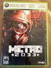 Metro 2033 (Microsoft Xbox 360, 2010) NO MANUAL 1DAY FAST FREE SHIPPING!