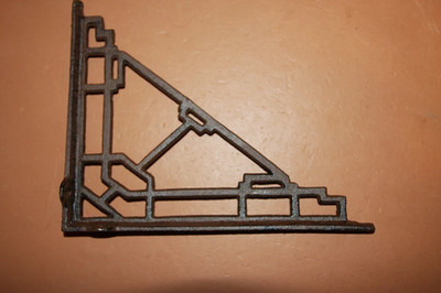1-GEOMETIC DESIGN Shelf Bracket,Art Deco Decor,Corbel,Shelf Braces,Open Shelving
