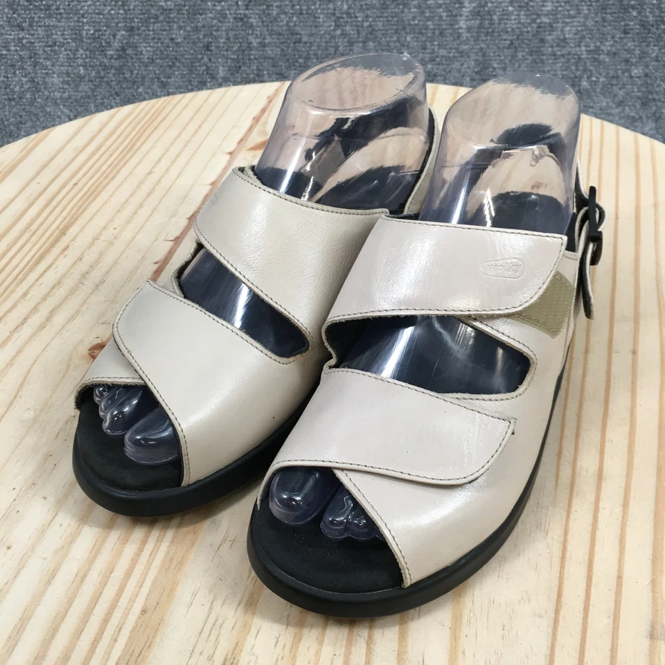 Sandalias Wolky para mujer 37 beige Nimes con tiras de cuero cómodas informales Foto 3 de 4