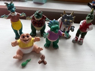 Die Dinos Baby Sinclair 6 Figuren Sammlung Selten Top Zustand Vintage
