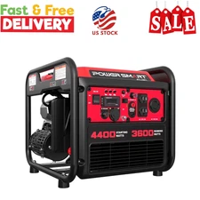 PowerSmart 4400-Watt Gas Powered Inverter Generator for Outdoor and Home Use