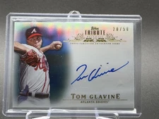2013 Topps Tribute - Autograph Tom Glavine #TA-TGL Blue 20/50 (AU)