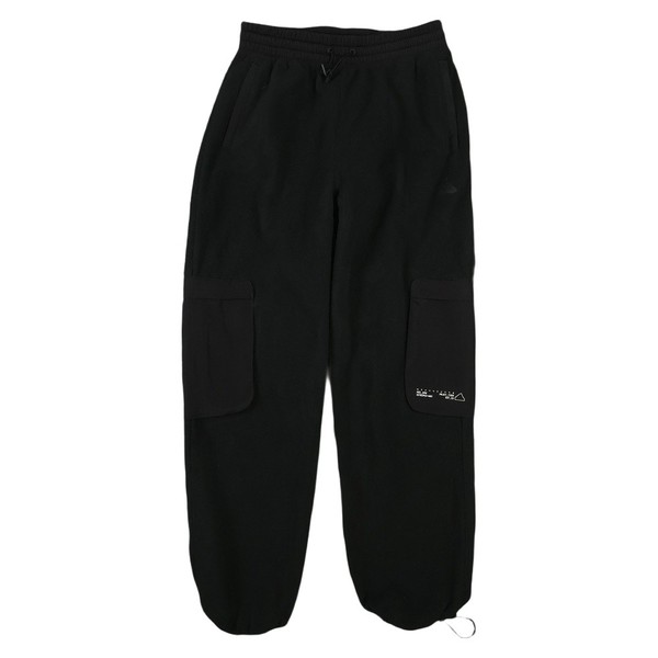 Adidas Pants Womens SMALL Black Fleece Utility Cargo Jogger Parachute Size S