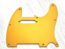 Gold Brushed Anodised Aluminium Scratchplate 8 Hole For Telecaster Guitar/Fender