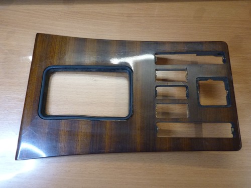 350218 Holzdekor Mittelkonsole Zebrano zum aufarbeiten w126 halterugen fehlen