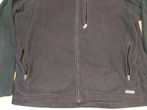 Patagonia Simple Synchilla Double Fleece Full Zip Jacket Men's 2XL Black 2014 image 3