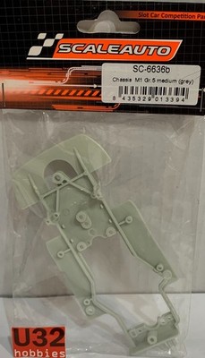 Slot Car Scaleauto SC-6636B Chassis BMW M1 Gr.5 Medium Gray