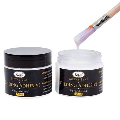 Gilding Adhesive, 100ml Epoxy Resin Gold Leaf Adhesive for Professional Craft...