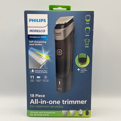Philips Norelco Multigroom Series 5000 Trimmer 18 Piece Groom Kit MG5910/49 NEW