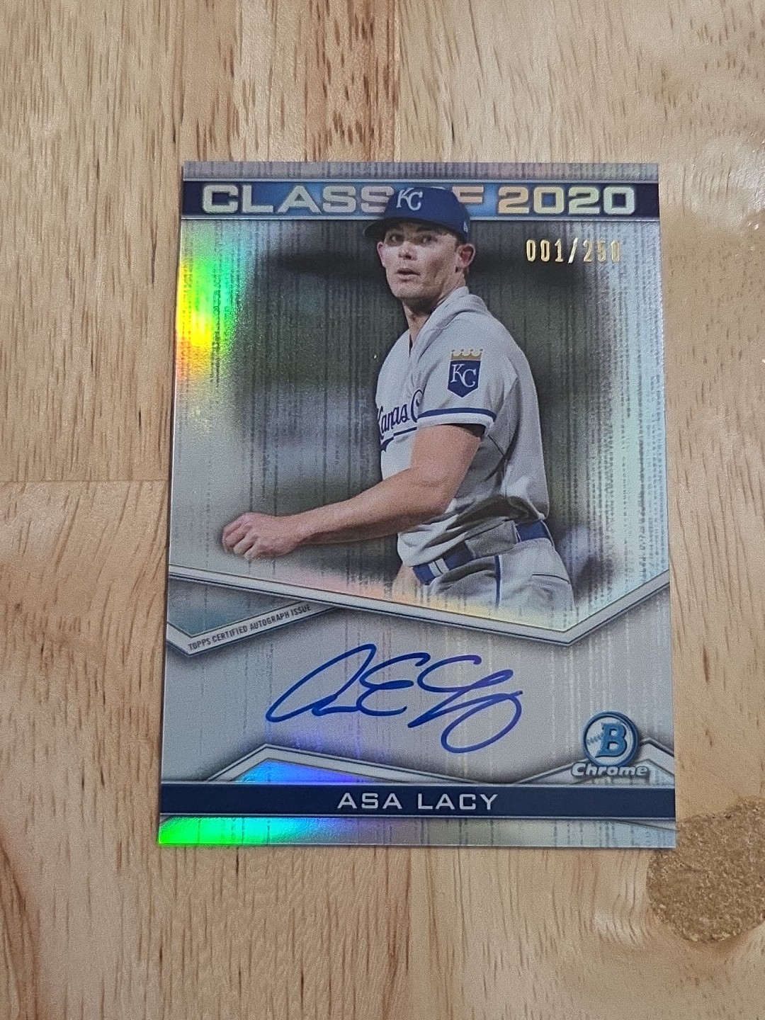 2020 Bowman Chrome ASA LACY Class Of 2020 Autograph 1/250 #C20A-AL Auto Royals