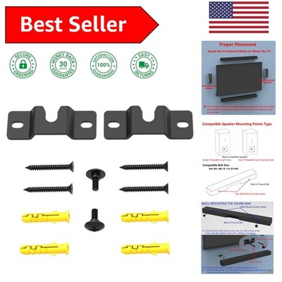 Versatile Satellite Speaker Mount - Wall Bracket for Vizio, Sony, Klipsch & More