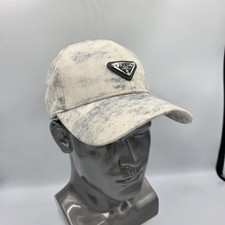 New Fashion Triangle Logo Baseball Cap Hat Unisex Adjustable White