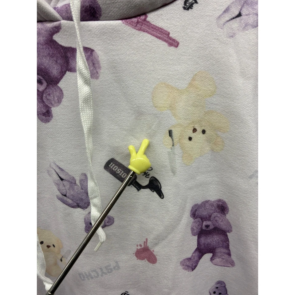 Sudadera con Capucha Honey Cinnamon Para Mujer Talla L Pastel Kawaii Estampado de Oso de Peluche Pullover Foto 3 de 4