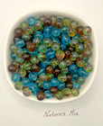 Glass Bead "Nature" Mix Rounds Barrels Jewelry Making Bracelets  120 beads/4oz