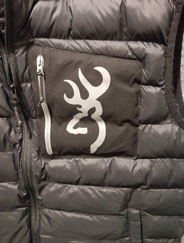 Browning Buckmark Puffer Weste Herren Große L Schwarz - Bild 2 von 5