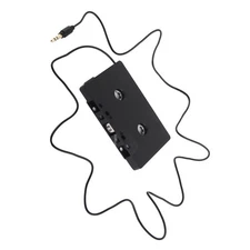 Cassette Tape Adapter 3.5mm AUX Audio Play Music IPod DVD CD Player Phone To Car