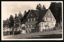 Ansicht Carlsfeld i. Erzg., Blick auf das Gasthaus Talsperre 