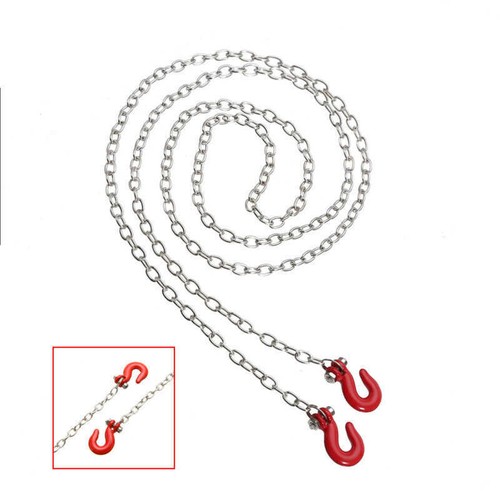Tow Chain W/ Trailer Hook For RC Car 1:10 RC Crawler Accessories Truck Truggy - Picture 3 of 9