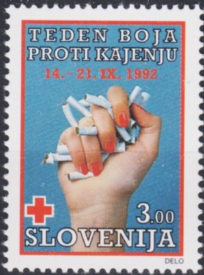 where to buy cigarettes in slovenia Slovenia 1992 Red cross Anti-Smoking Health Medical Drugs Tobacco Cigarettes  MNH