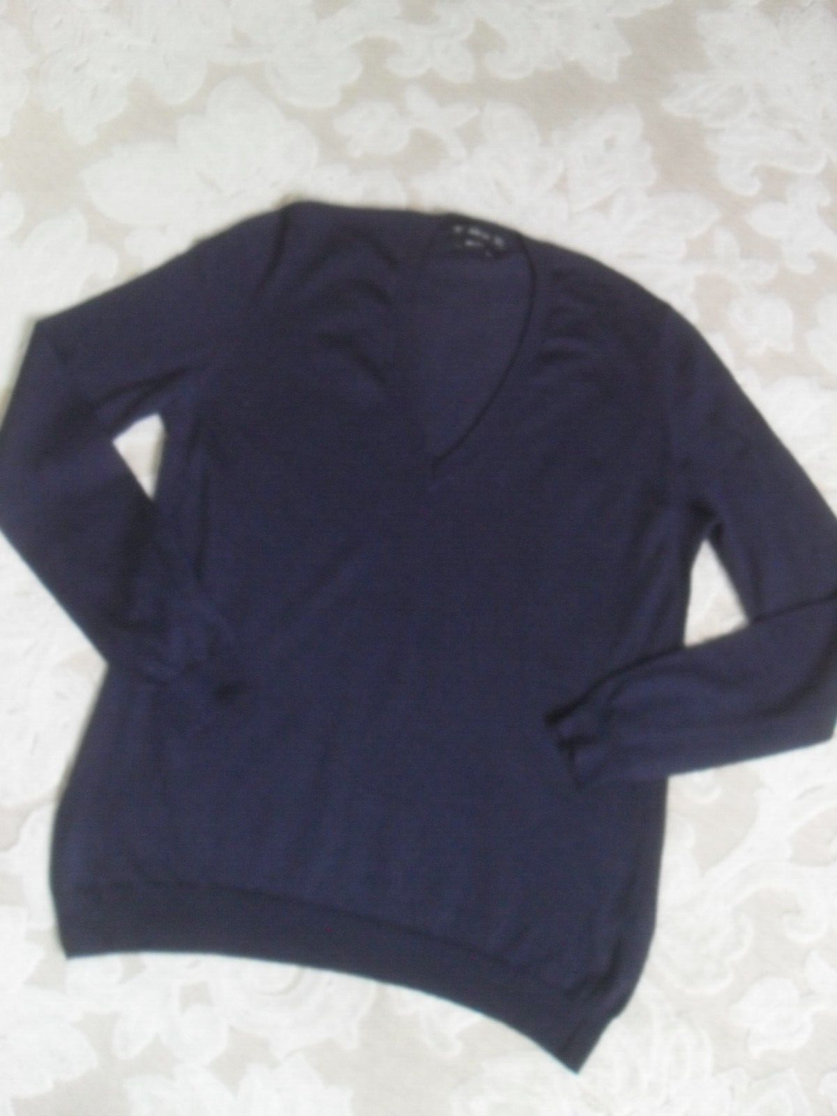Wollpullover von ZARA Gr. M 38 Dunkelblau top erhalten eBay