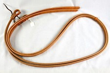 FS Tack Hermann Oak Heavy Harness Leather Split Reins Water Tie Ends 5/8"x8' USA