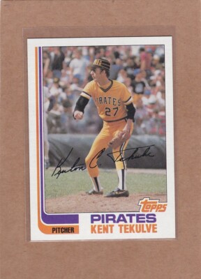 1982 TOPPS BASEBALL KENT TEKULVE #485 PIRATES NMMT OR BETTER *E408