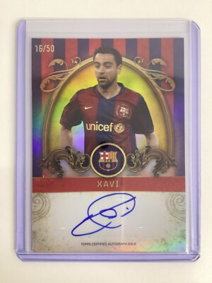 FC BARCELONA シャビ バルセロナxavi topps auto