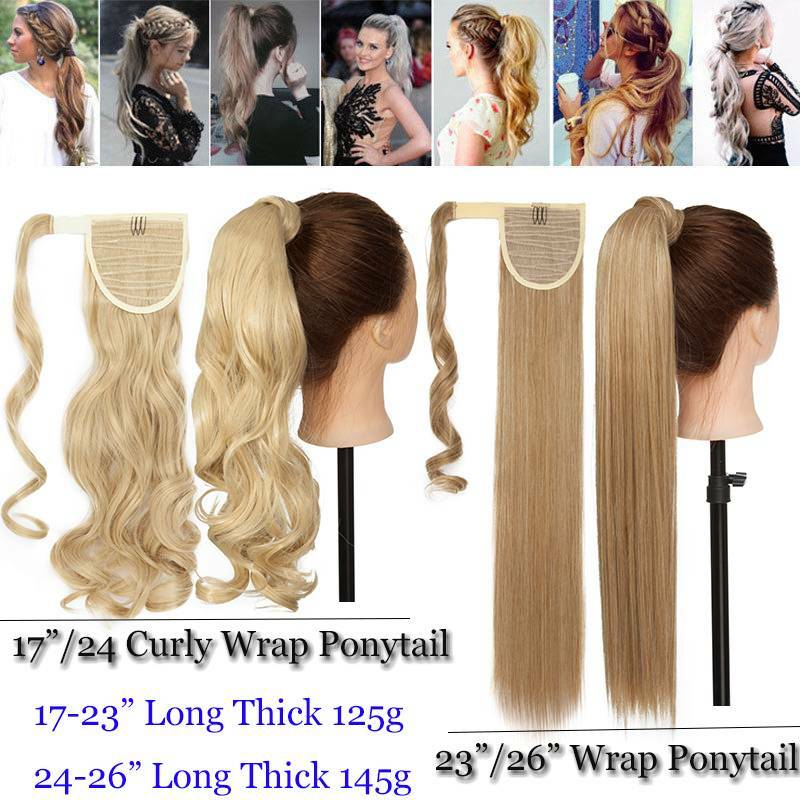 Hot Style Easy Wrap On Ponytail Clip In Hair Extensions Pony Tail