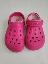 Crocs Classic Fur Lined - Youth Size 3 J 5 Pink