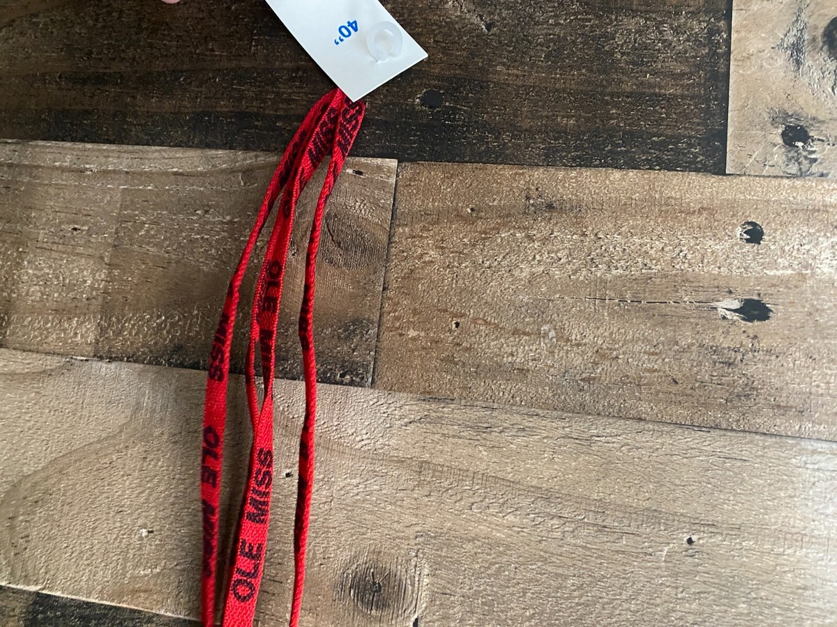 Ole Miss Rebels Shoelaces NEW One Pair Mississippi 40